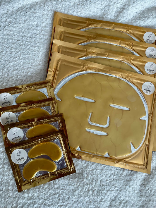 4x Face + 4x Eye Gold Mask. Save 20% ( only limited numbers )