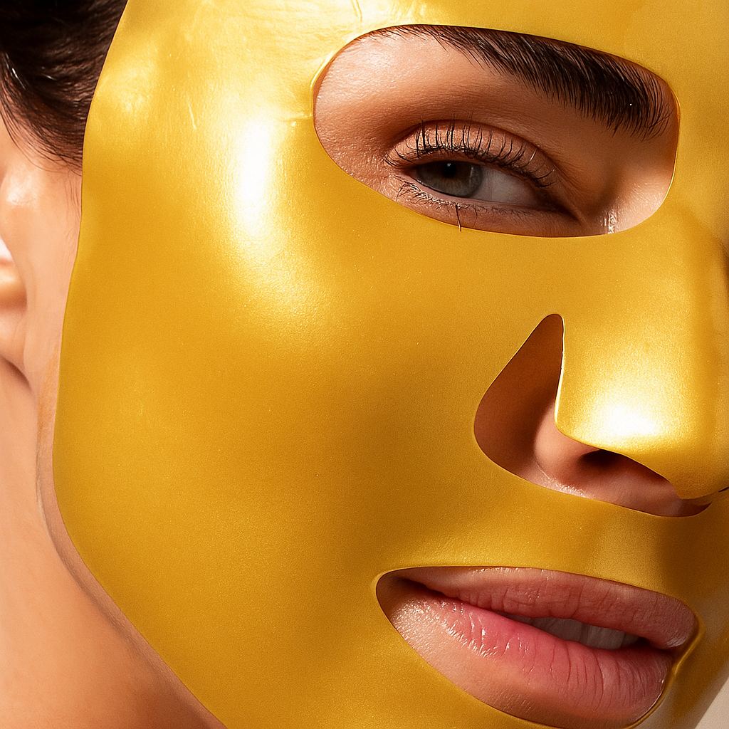 4x Gold Face Mask